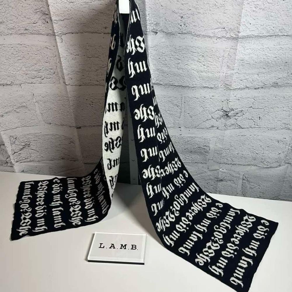 L.A.M.B. Scarf cashmere Gwen Stefani - Picture 4 of 6